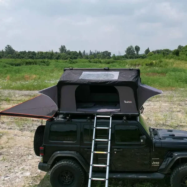 side opeing hardshell clamshell aluminum clamshell rooftop tent